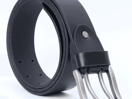 Leather & Premium Quality Black Texture Belt